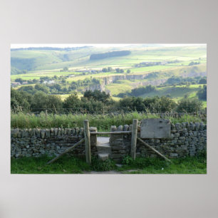 Hope Valley in Derbyshire Dales Poster