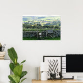 Hope Valley in Derbyshire Dales Poster (Thuiskantoor)