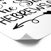 Hope verankert de Soul Black White Christelijke ku Poster (Hoek)