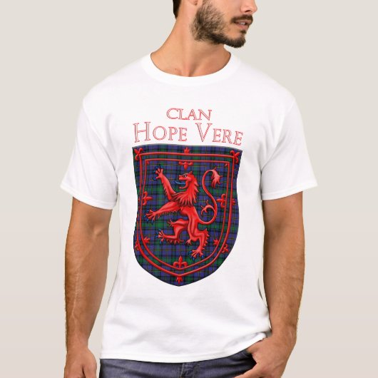 Hope Vere Tartan Scottish Plaid T-shirt (Voorkant)
