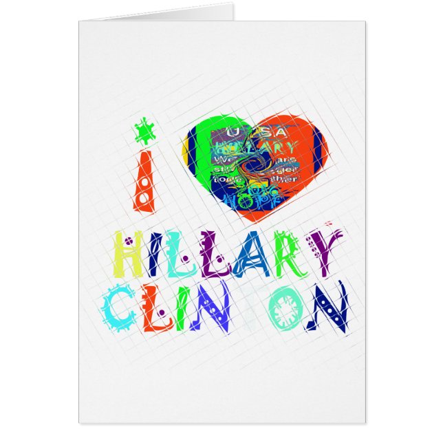 Hope Vote Blue Lovely Reflection Amazing Hillary (Voorkant)