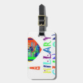 Hope Vote Blue Lovely Reflection Amazing Hillary Bagagelabel (Voorkant verticaal)