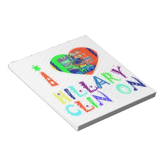 Hope Vote Blue Lovely Reflection Amazing Hillary Notitieblok (Schuin)