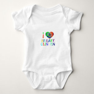 Hope Vote Blue Lovely Reflection Amazing Hillary Romper