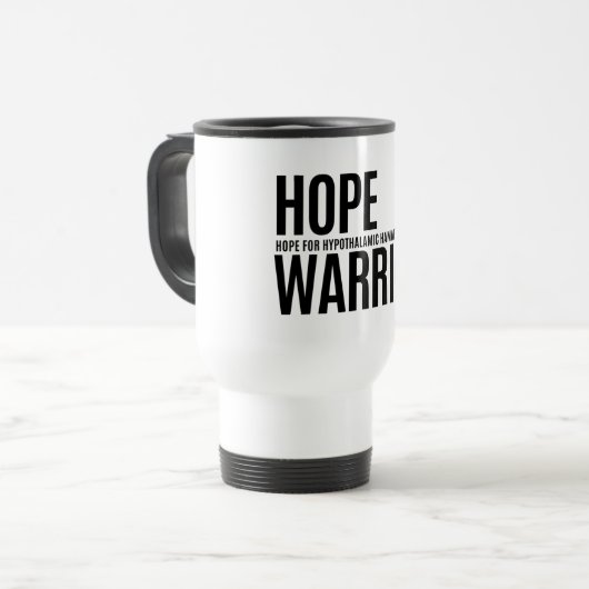 Hope Warrior - Travel Mug (White) Reisbeker (Voorkant links)