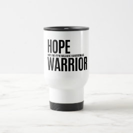 Hope Warrior - Travel Mug (White) Reisbeker