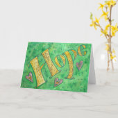 Hope Wenskaart Kaart (Gele Bloem)