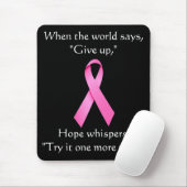 Hope Whispers Cancer Ribbon Mousepad Muismat (Met muis)