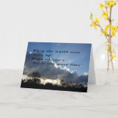 Hope Whispers Encouragement Kaart (Gele Bloem)