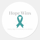 Hope Wins Addiction Awareness Sticker (Voorkant)