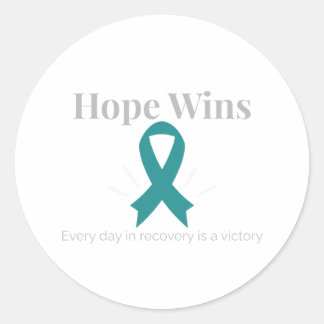 Hope Wint Stickers voor Verslavingsbewustzijn