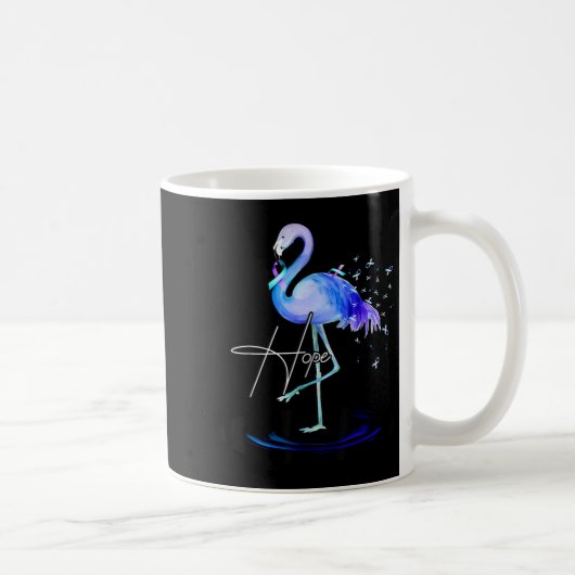 Hope With Flamingo Suicide Prevention Awareness  Koffiemok (Rechts)