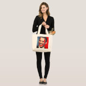 Hope Won - Barack Obama Grote Tote Bag (Voorkant (model))