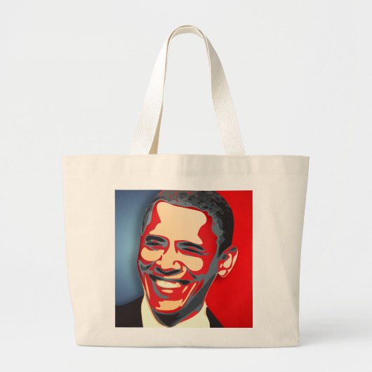 Hope Won - Barack Obama Grote Tote Bag (Voorkant)