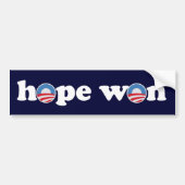 Hope Won Bumpersticker (Voorkant)