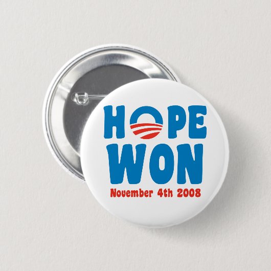 Hope Won Button (Voorkant /achterkant)
