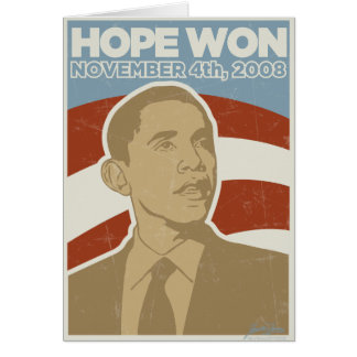  "Hope Won" Obama