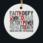 Hope Word Collage AIDS Keramisch Ornament<br><div class="desc">Om dit ontwerp voor extra oorzaken en het volledige Collectie van het Bewustzijn van het Gift Boutique van de exclusieve design van AIDS te zien, gelieve onze Sectie AIDS te bezoeken bij Kleur een rode weg van Hoop terwijl het delen van de belangrijke boodschap van het bewustzijn van AIDS met...</div>