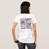 Hope Word Collage Anorexia T-shirt (Achterkant volledig)