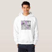 Hope Word Collage Chiari Malformation Hoodie (Voorkant volledig)