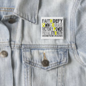 Hope Word Collage Endometriosis Vierkante Button 5,1 Cm (In situ)