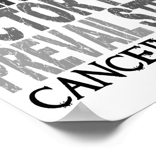 Hope Word Collage General Cancer Poster (Hoek)