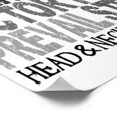 Hope Word Collage Head Neck Cancer Poster (Hoek)