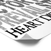 Hope Word Collage Heart Disease Poster (Hoek)
