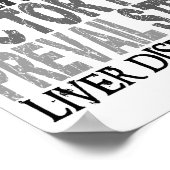 Hope Word Collage Liver Disease Poster (Hoek)