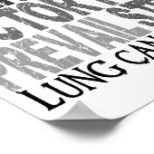 Hope Word Collage Lung Cancer Poster (Hoek)