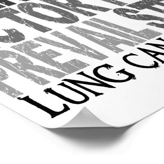 Hope Word Collage Lung Cancer Poster (Hoek)