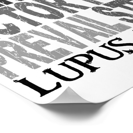 Hope Word Collage Lupus Poster (Hoek)