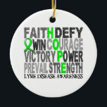 Hope Word Collage Lyme Disease Keramisch Ornament<br><div class="desc">Als u dit ontwerp wilt zien voor andere oorzaken en voor het volledige Collectie van de exclusieve design van de ziekte van Lyme bij de Aanduiding van de ziekte van Lyme, bezoekt u onze afdeling van de ziekte van Lyme op Kleur een kalkgroene weg van de Hoop terwijl het delen...</div>