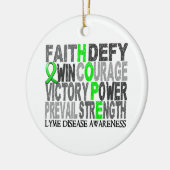 Hope Word Collage Lyme Disease Keramisch Ornament (Links)