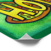 Hope Word Green Butterfly Art Print Posters (Hoek)