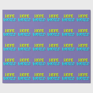 Hope World Wrapping Paper Cadeaupapier
