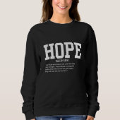 Hope Wte Dames sweatshirt (Voorkant)