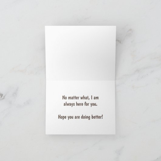 HOPE YOU ARE DOING BETTER BEDANKKAART (Binnen)