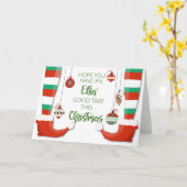 hope you havan elfin good time this christmas kaart (Gele Bloem)