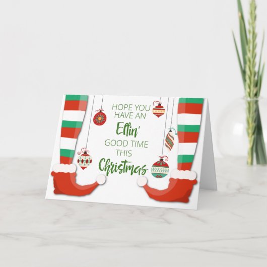 hope you havan elfin good time this christmas kaart (Voorkant)