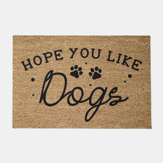 Hope You Like Dogs Deurmat (Voorkant)