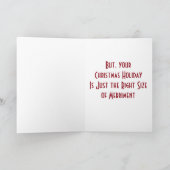 HOPE YOUR CATCH / YOUR CHRISTMAS ARE RIGHT SIZE FEESTDAGEN KAART (Binnen)