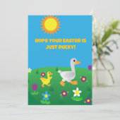 Hope your Easter is Ducky Feestdagenkaart (Staand voorkant)