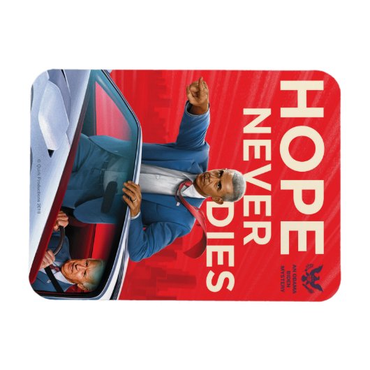 Hope zal nooit sterven magneet (Horizontaal)