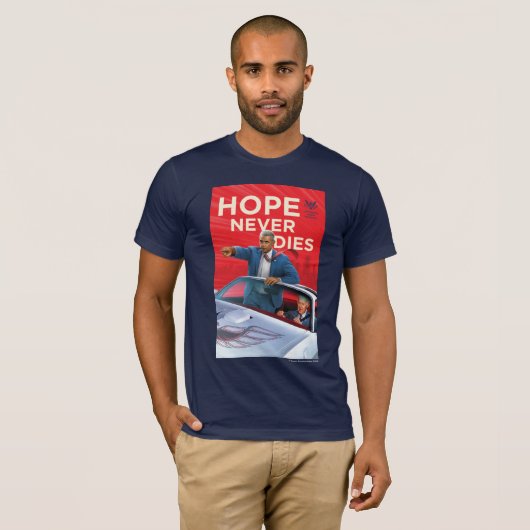 Hope zal nooit sterven t-shirt (Voorkant volledig)