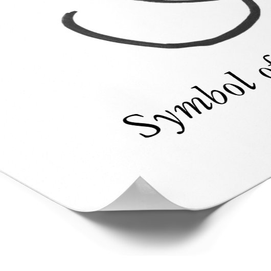 HopeandFaith, Symbool van Hoop en Vertrouwen Poster (Hoek)