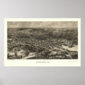 Hopedale, MA Panoramic Map - 1899 Poster (Voorkant)