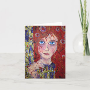 HOPEFUL MAIDEN notecard Kaart