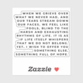 Hopeful Soul Sticker – Inspirational Life Quote (Vel)