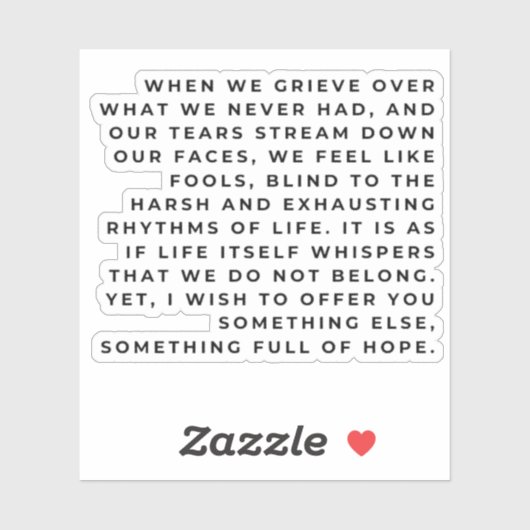Hopeful Soul Sticker – Inspirational Life Quote (Vel)